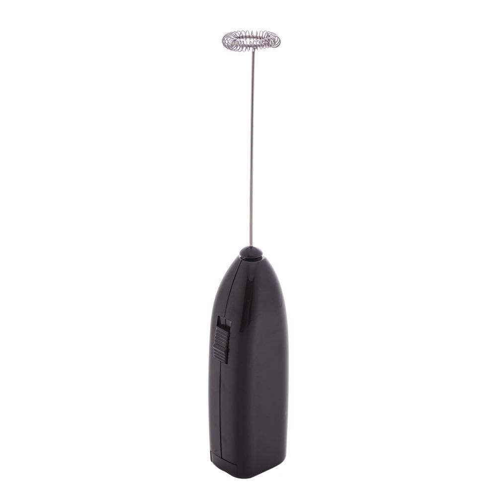 Mini Mixer Elétrico para Bebidas de Inox e Plástico Preto