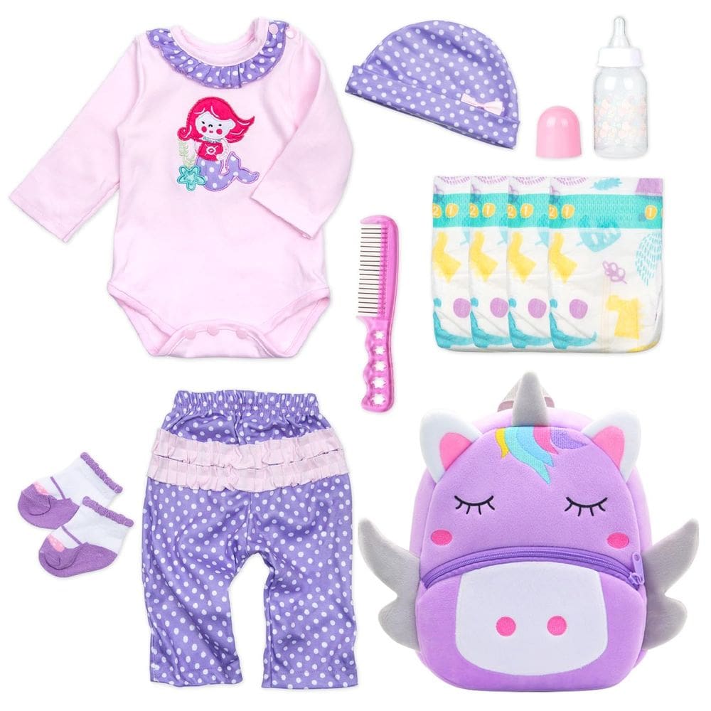Conjunto de roupas para bonecas Reborn Baby Girl, 11 unidades para 43-56 cm