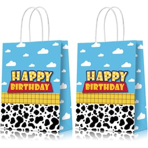 Sacos de festa para lembrancinhas Ragnhild Cartoon Story Birthday 16 unidades