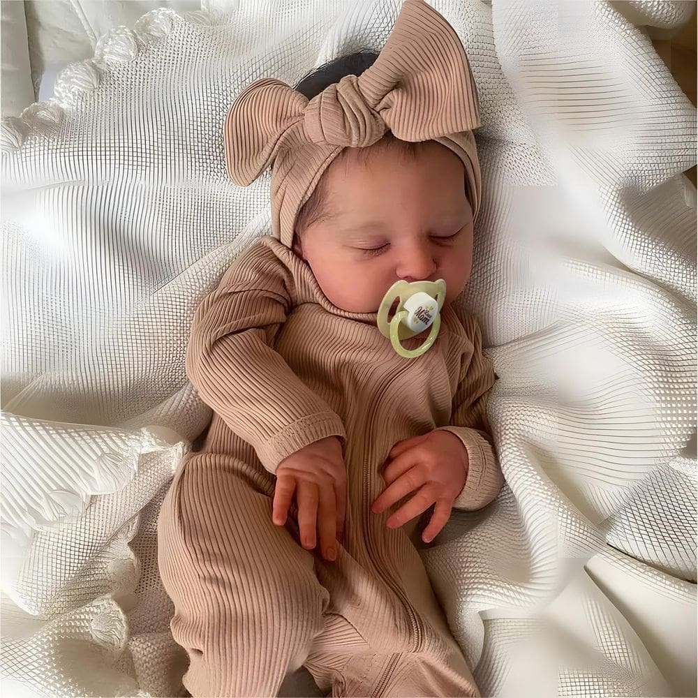 Boneca Reborn Baby Doll JIZHI 45 cm de vinil macio realista para meninas com mais de 3 anos