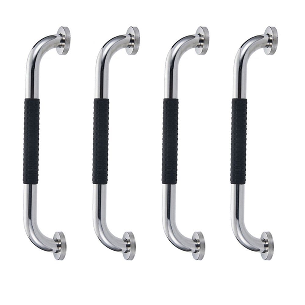 Barra de Apoio Inox 60cm Kit 4 unidades Suporte Antiderrapante Banheiro Box Idoso Criança Gestante Cadeirante Acessibilidade