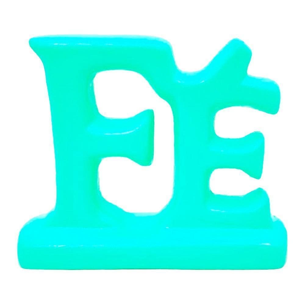 Palavra Fé Em Cerâmica Decoração Sala E Escritório - Tiffany