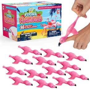 Lembrancinhas de festa PICK A TOY Flamingo 36 unidades para crianças com estilingue