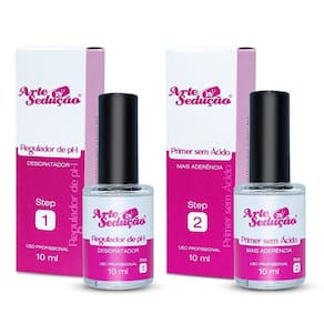 Kit Regulador De Ph E Primer Sem Ácido 10Ml, Arte Sedução