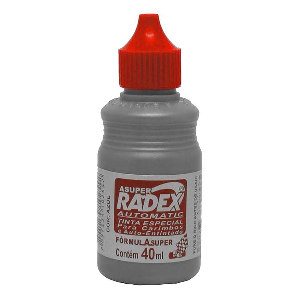 Tinta Para Carimbo Automatic Vermelho Radex 40Ml