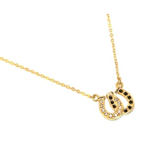 Colar Cordão Ferradura Dupla Country Folheado Ouro 18k