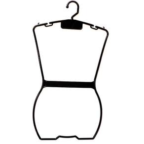 Cabide Infantil Plástico Preto - Silhueta - 59cm x 30cm