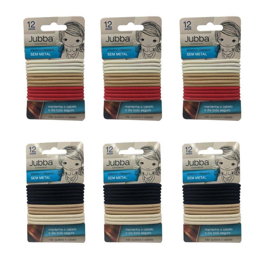 Kit com 6 Xuxinhas para Cabelo: Elásticos Finos sem Metal