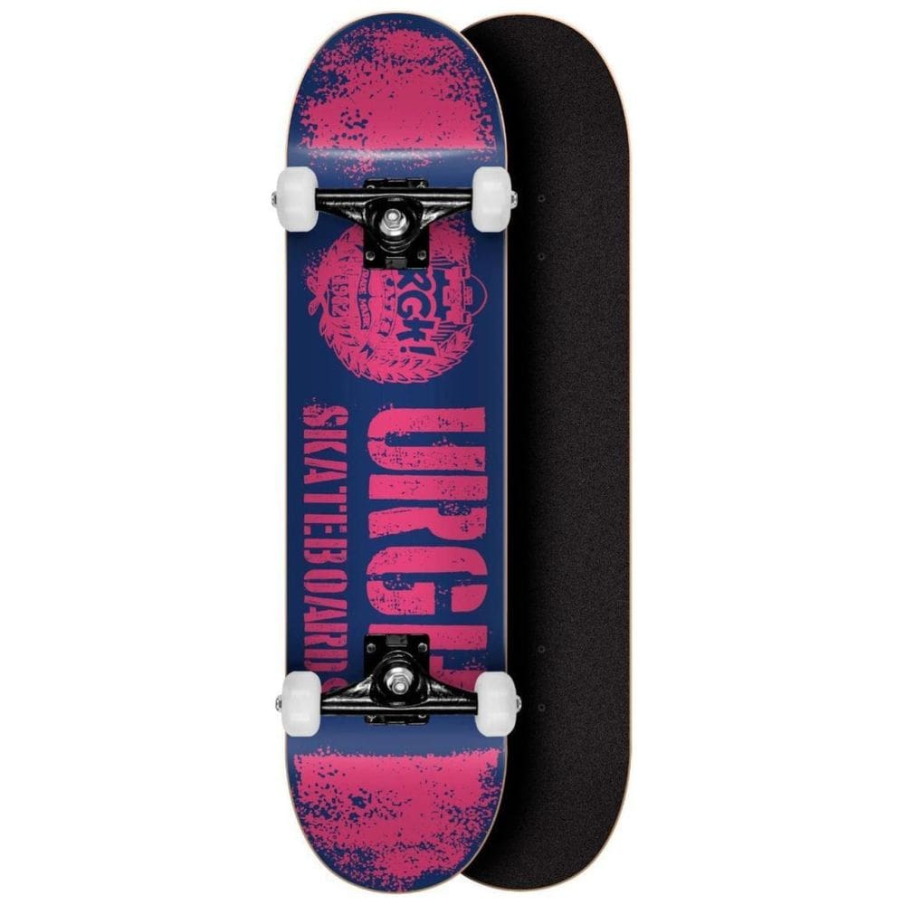 Skate Montado Profissional Urgh Marfim 8 Spray Marinho