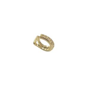 Piercing Folheado Falso Meia Argola Com Zirconia