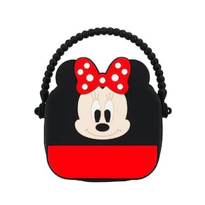 Mini Bolsa De Mão Minnie Silicone 13X13Cm - Disney