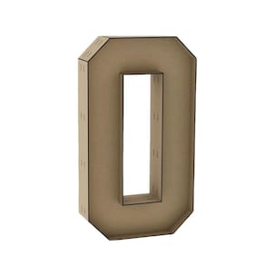 Número 0 Letra Caixa Grande Mdf 80Cm De Altura Decoração