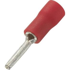 1000Un Terminal Pino Agulha Pre Isolado 0,5 A 1,5Mm Vermelho