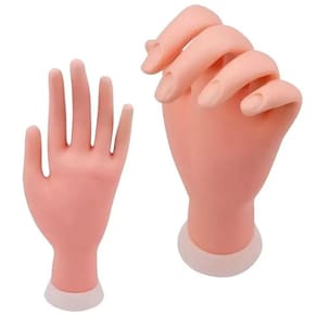 Kit 2 Mãos De Treinamento Nail Designer Unhas De Gel Fibra