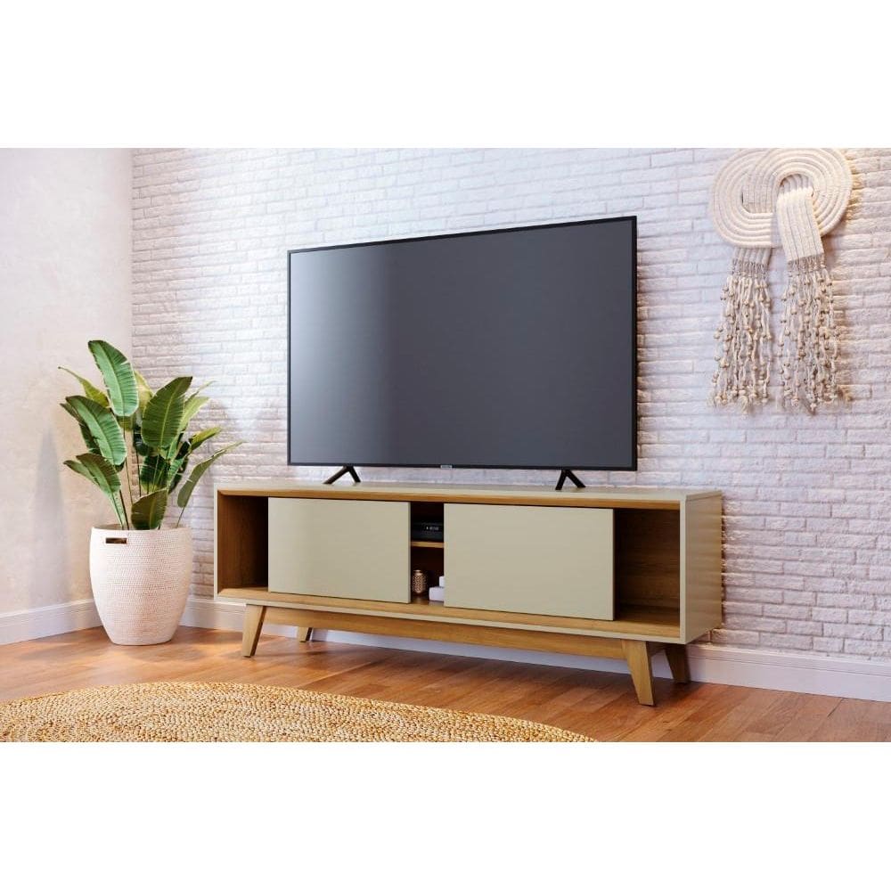 Painel Atlas para TV de até 70 polegadas - Cumaru Opala - Madetec