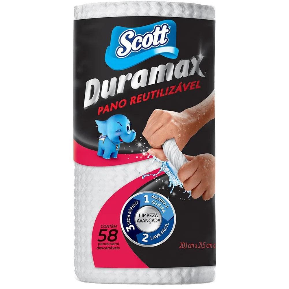 Pano Scott Duramax Branco Com 58 Folhas