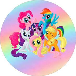 Painel Redondo 3D Sublimado My Little Pony Frd-6204