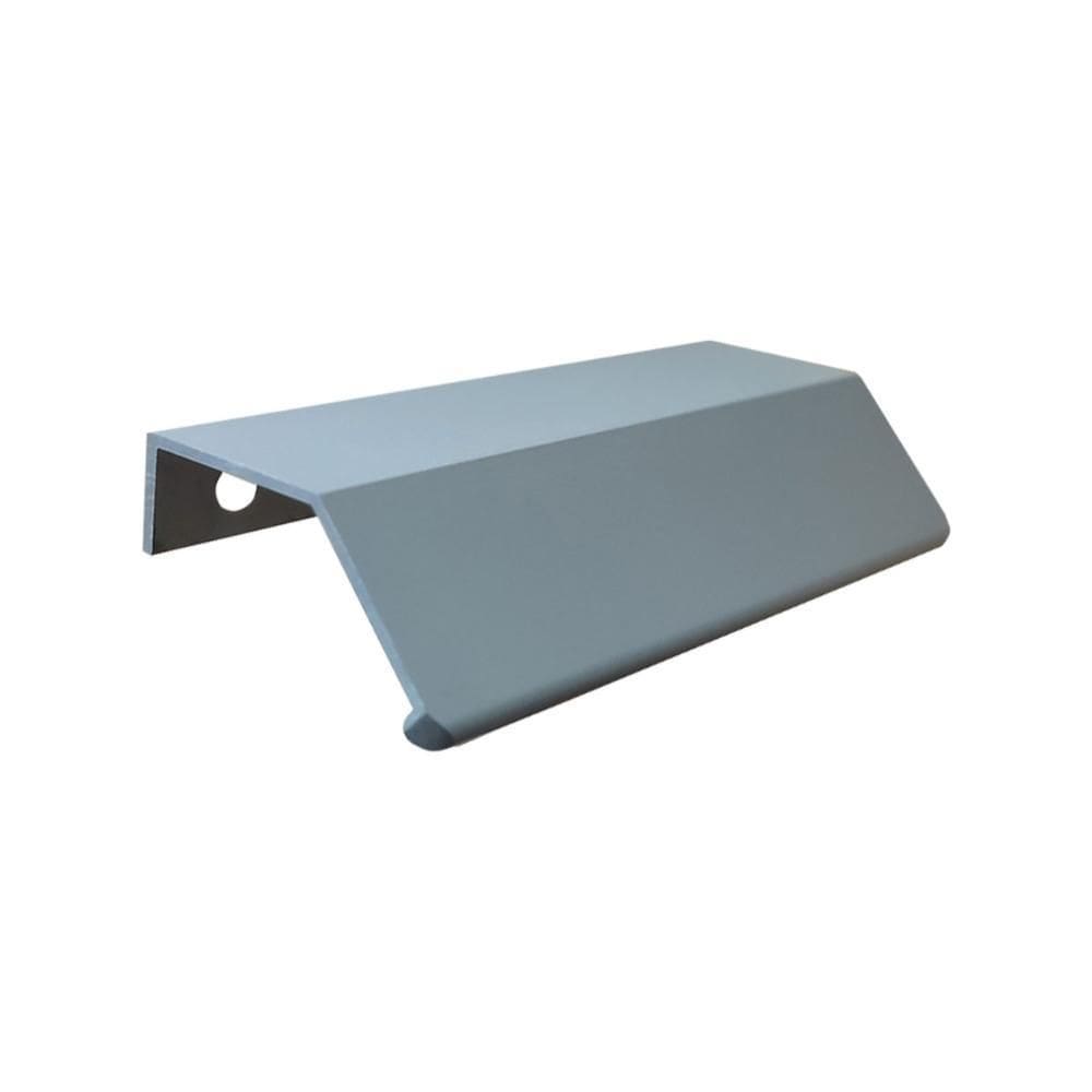 Puxador Moveis Aluminio 7015 Firenze 45º Curvo 64Mm Cinza