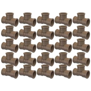 Kit Com 25 Unidades Tê Soldável T 25 Mm Tigre