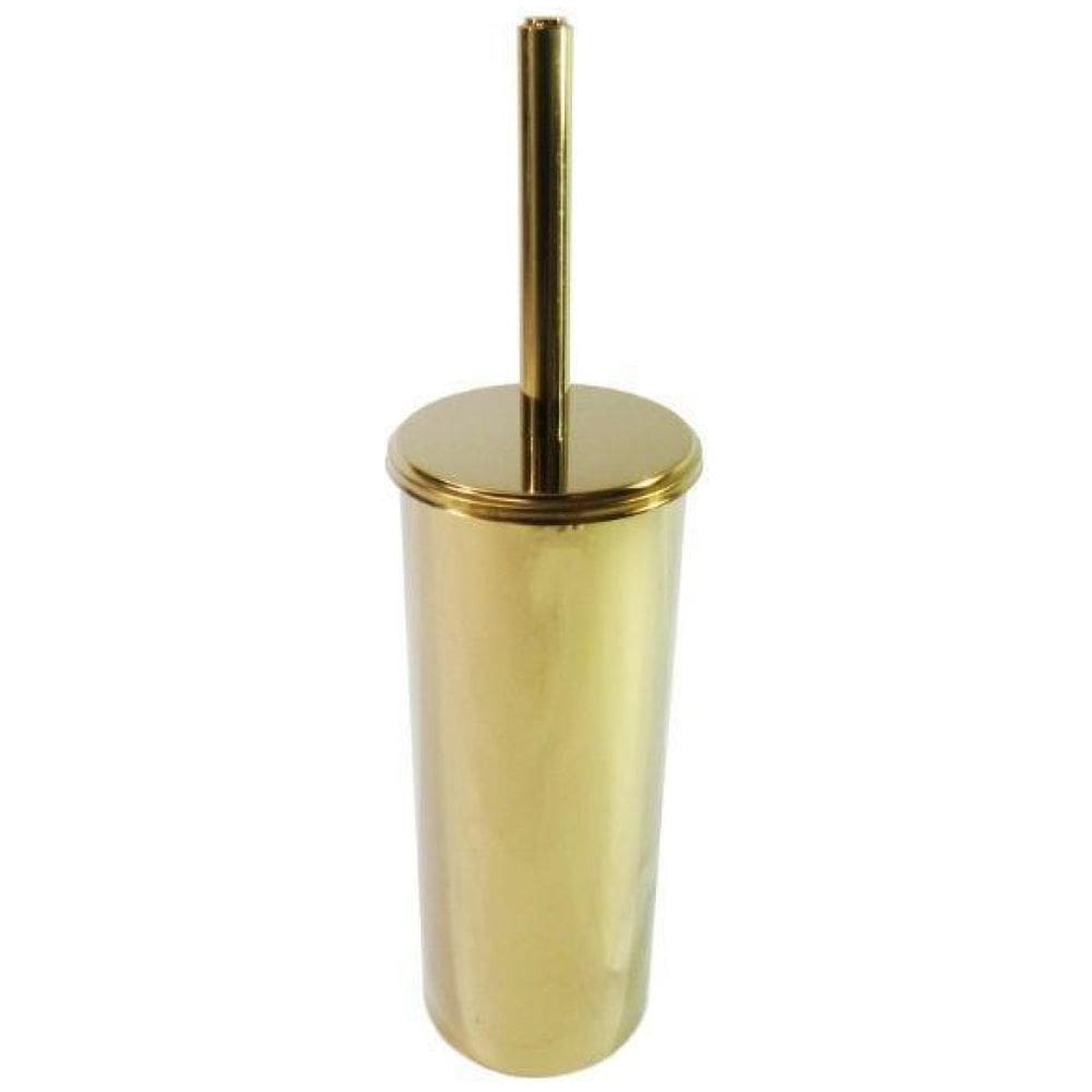 Suporte De Inox E Escova Sanitária Cerdas Flexíveis Dourado