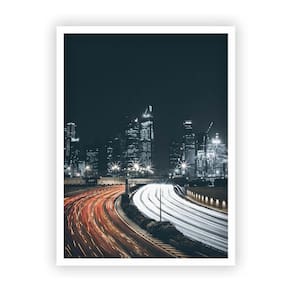 Quadro Decorativo Paisagens Variadas Com Moldura Branca 17