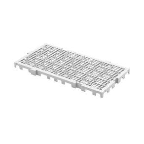 Estrado Deck Piso Plástico 50X25X2,5Cm Branco