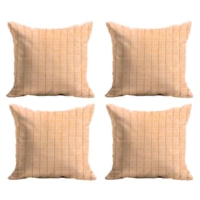 Jogo de Capas de Almofada em Microfibra 42cm x 42cm Felpudo 4 peças - Rio Home