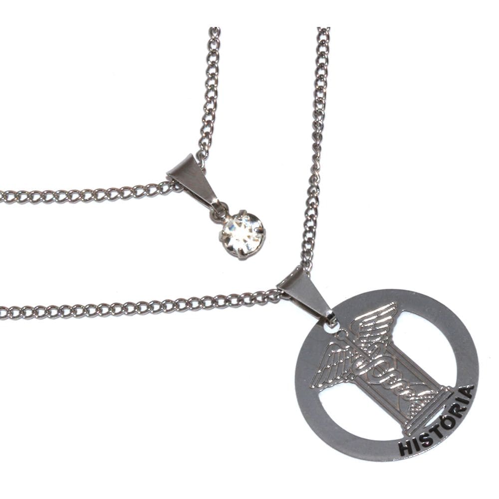 Colar Duplo Minha Profissão Historia Historiador Inox