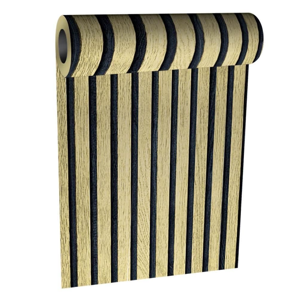 Papel de Parede Decorativo Adesivo Ripado 1 Rolo 45cm x 5m - Rio Home