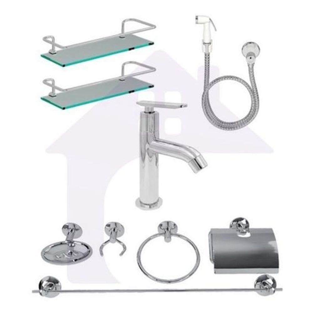 Kit Completo Para Banheiro 9 Peças Cod540