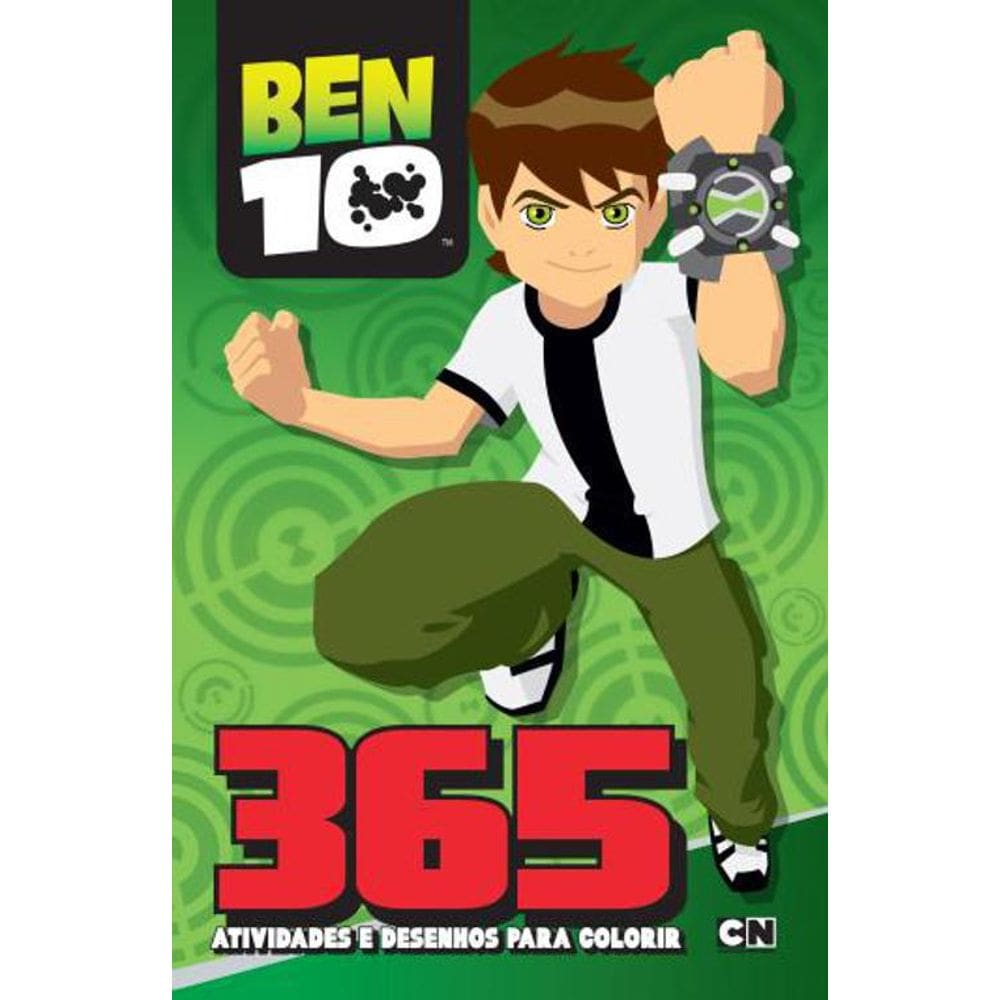 Livro Ben 10 - 365 Atividade E Desenhos Para Colorir
