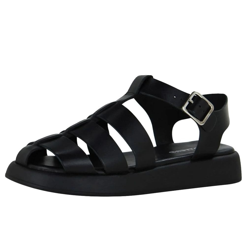 Sandália Feminina FlatForm Pescador Tiras Couro Bottero