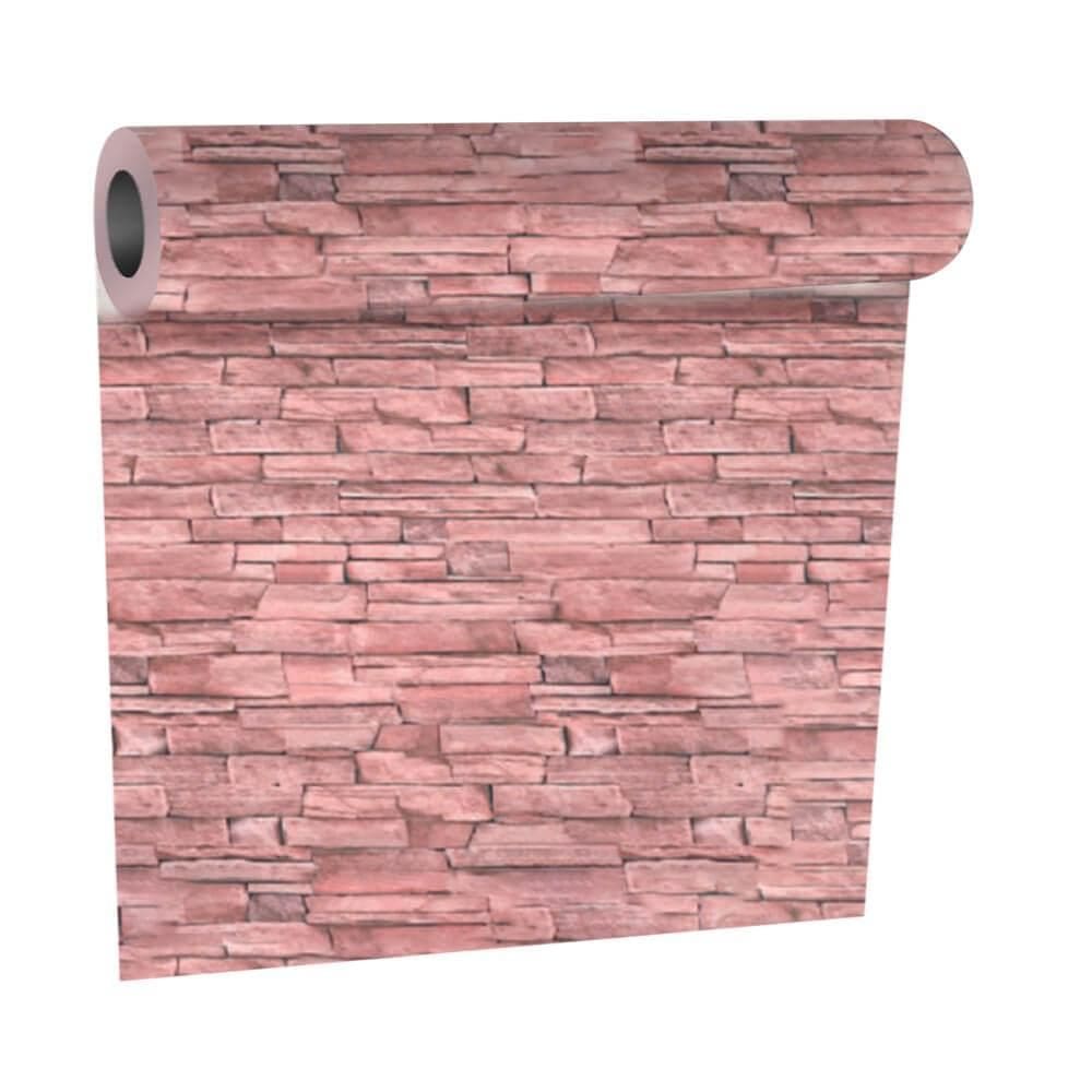 Papel de Parede Decorativo Adesivo Tijolo 1 Rolo 45cm x 5m - Rio Home