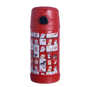 Garrafa Infantil Click Com Canudo Dogs Zc 10071955