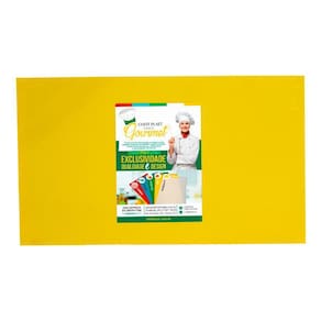 Tábua De Corte Liso Polietileno Pead Amarela 08X250X330Mm