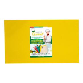 Tábua De Corte Liso Polietileno Pead Amarela 08X250X330Mm