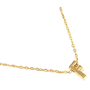 Colar Cordão Minha Inicial Letra F Lembrancinha Folheado 18k