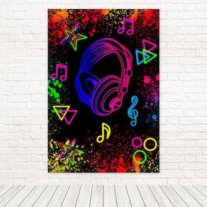 Painel Retangular 3D Sublimado Neon 1,5X2,2 Frt-5198