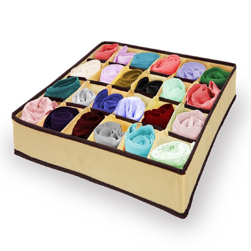 Organizador De Gavetas Em Tnt 24 Nichos