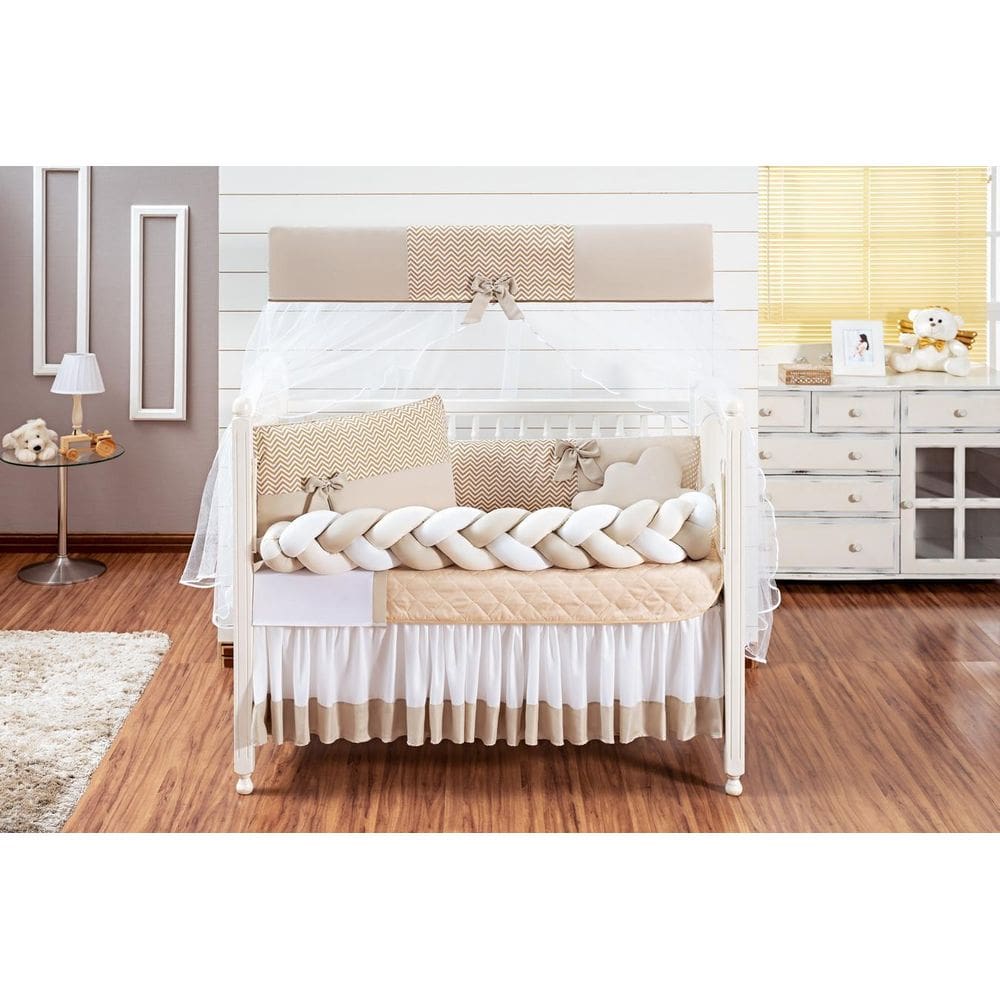 Kit Berço Masculino Feminino Docinho Tranca Luxo Para Bebe