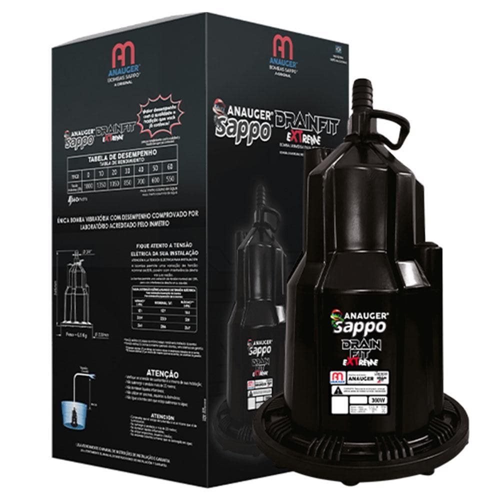 Bomba Submersa Sappo - Drain Fit Extreme - 127V - 60541 -  Anauger