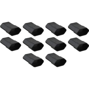 Kit 10 Pino Conector Femea Para Extenção 10A 2P Preto 11978
