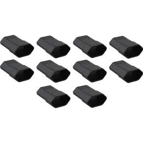 Kit 10 Pino Conector Femea Para Extenção 10A 2P Preto 11978
