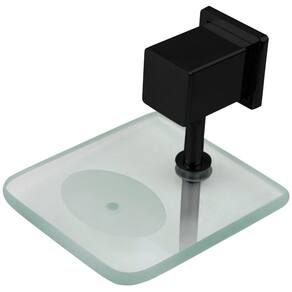 Saboneteira Rainha Semi Luxo Square Inox Preto