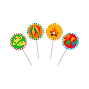 Toppers Decorativos Festa Junina Doces E Salgados 8Un