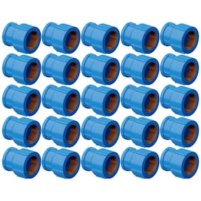 Kit 25 Unidades Luva Soldável Bucha Latão 25 Mm X 3/4 Tigre