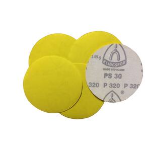 Disco De Lixa 6 Pol 150Mm Com Pluma Sem Furo Kit 100 Pçs