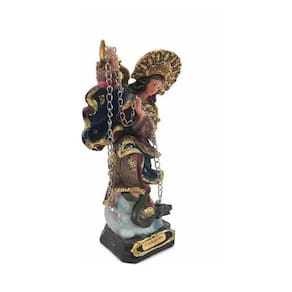 Imagem Nossa Senhora Do Apocalipse Resina Pequena 12 Cm