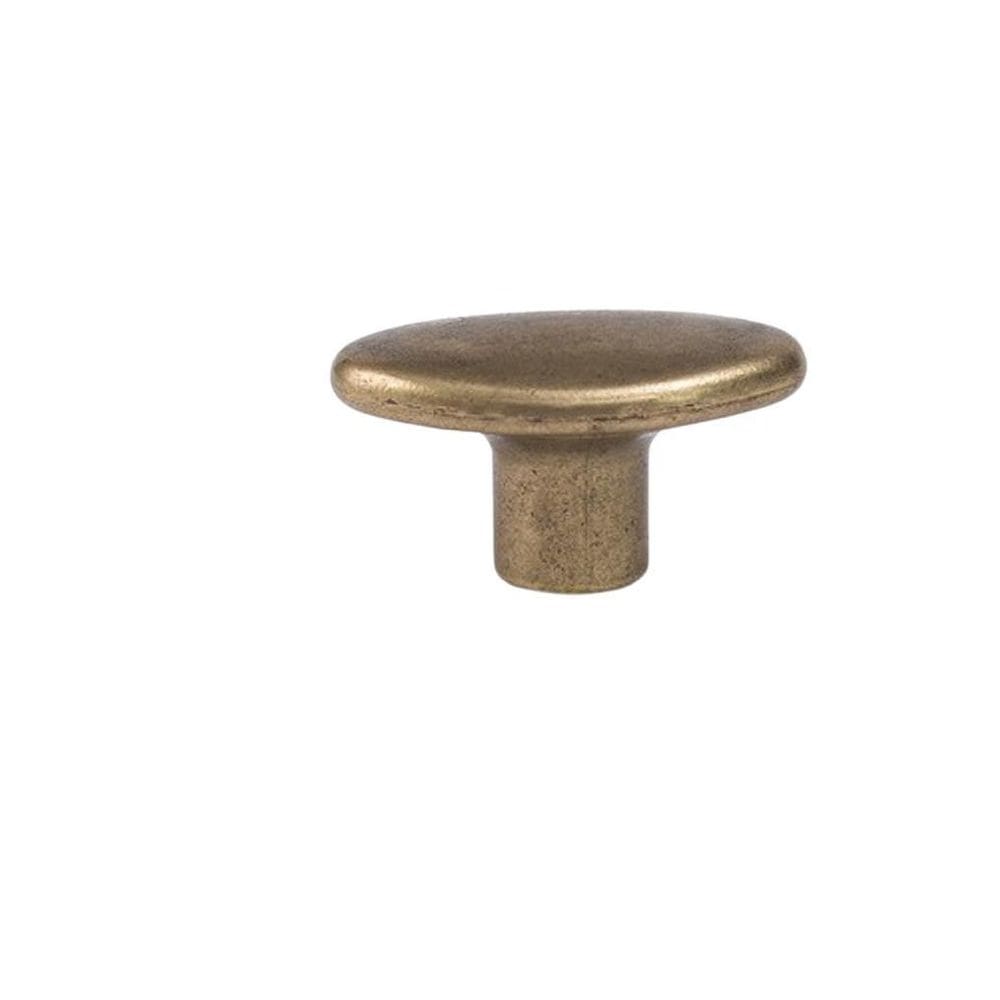 Puxador Oval Porta Gaveta Ouro Velho - Kit 22 Pçs