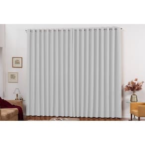 Cortina Blackout 4m x 2,5m Gelo em Tecido com Ilhós